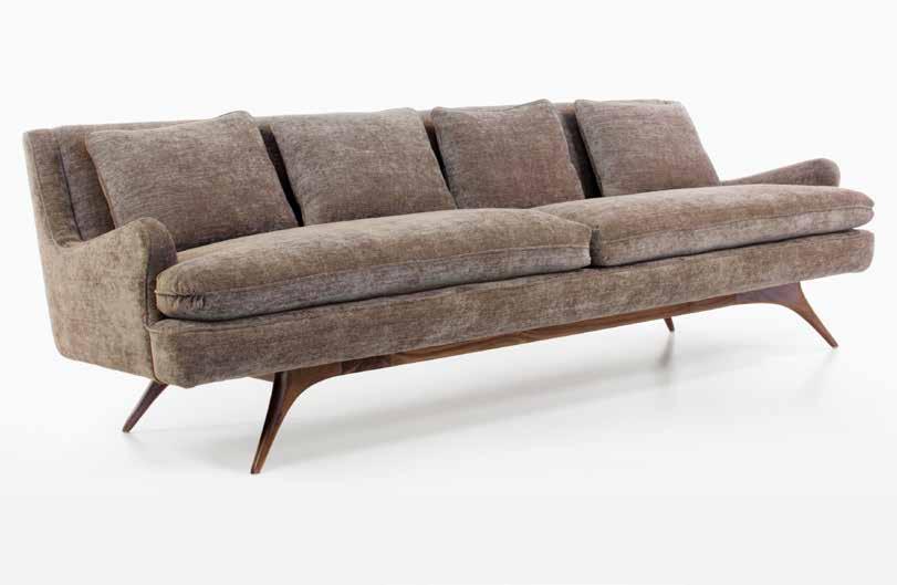 610 Venetian Sofa Designed 1956 Finish: Rubbed