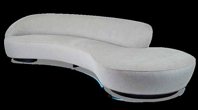 150BSA-L 150BSA-R 150 BSA Serpentine Sofa with Arm Designed
