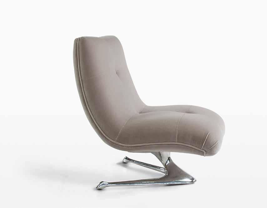 112 Unicorn Chair Designed 1960 Frame: Polished