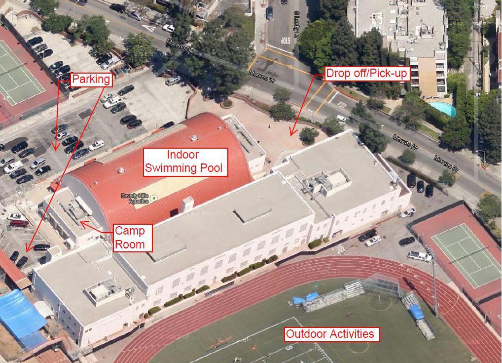 Map of Facilities (Beverly Hills High