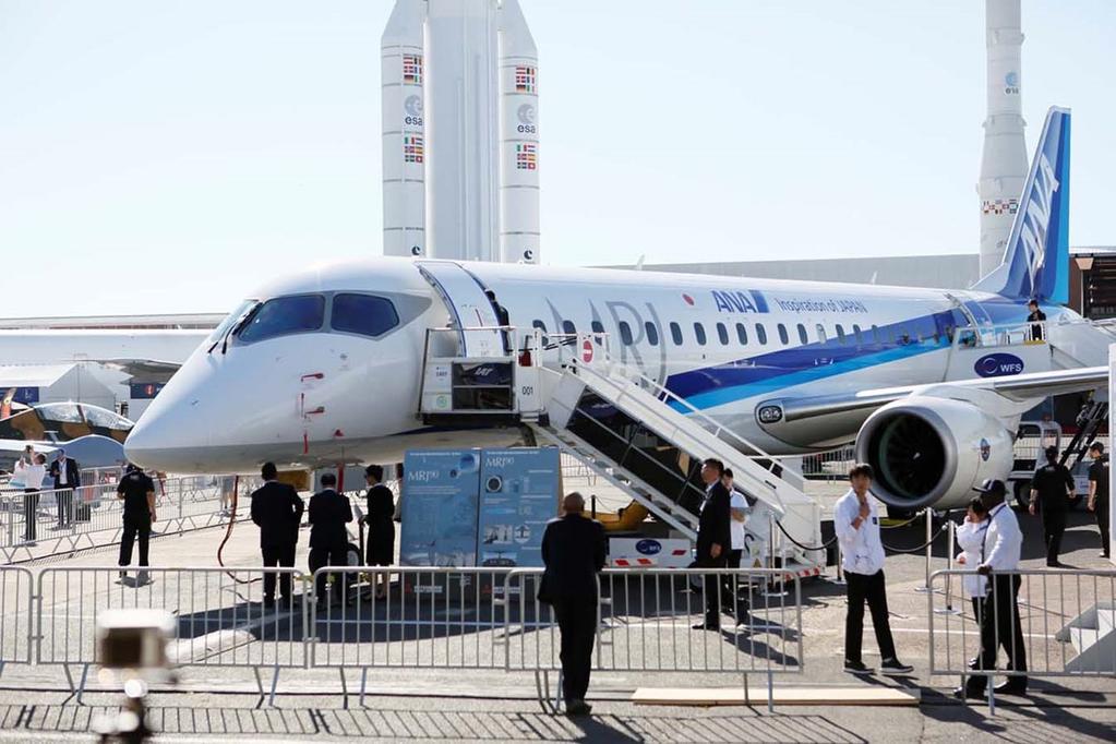 9 4. Exhibition at International Paris Air Show During the flight tests in the United States in June 2017, the flight test aircraft was exhibited on the ground at the International Paris Air Show,