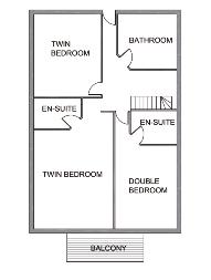 The family bathroom has a freestanding bath and a walk in shower. The en-suites are walk in showers.