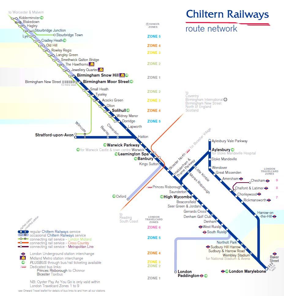 Diagram 2 The Chiltern Route London TravelWatch s remit for the Chiltern route extends from London Marylebone to