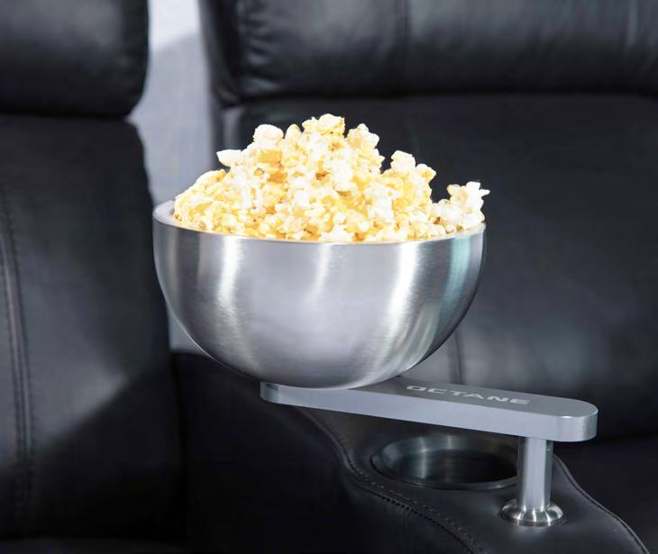Our premium popcorn & snack bowl boasts a generously sized 7.75 inch diameter, which is plenty of space for loads of popcorn, or your favorite snack.