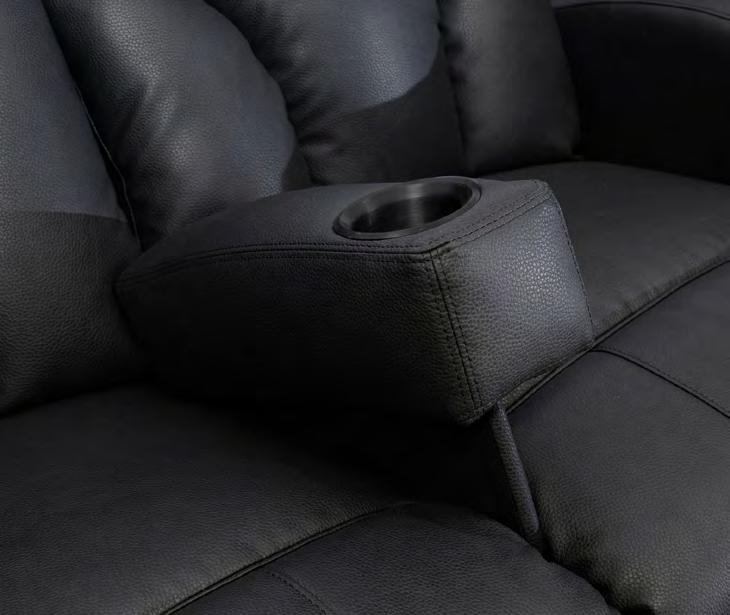 Removable arm The ultimate accessory for those who purchase theater seats with either a middle loveseat or sofa layout.