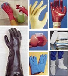 Gloves No one glove can protect against all hazards. Check for pinholes, tears, or rips.