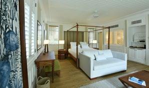 ACCOMMODATION 20 separate villas of 6 or 8 suites 158 spacious suites with beautiful sea or garden views Room decor inspired by contemporary plantation house style CATEGORY NO.