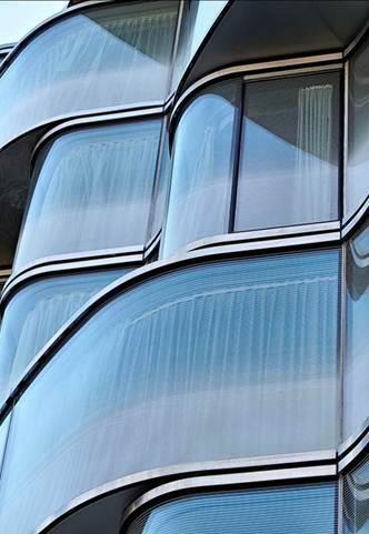 HOTEL FEATURES The striking glass architecture designed by famous French architect Christian de Portzamparc hints at the contemporary, interior design inside.