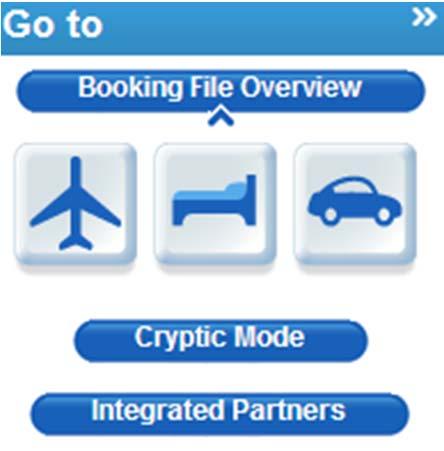 Booking File Create & switch There are multiple possibilities to create a New Booking File Passenger Name: User starts to enter the passengers info Air: Go directly to the Air booking tool Hotel: Go