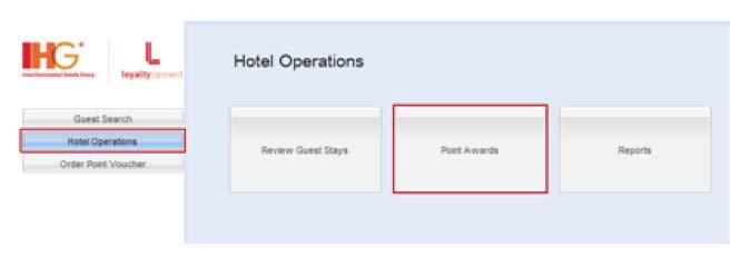 Point deposits can be made for the following: Welcome to provide a greeting gift to members as they check in at your hotel (for instructions on how to use the batch deposit process for Welcome