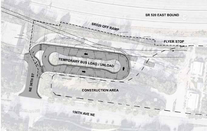 Overlake Transit Center Park-and-Ride closure Close the OTC Park-and- Ride Construct temporary transit loop on south portion of site