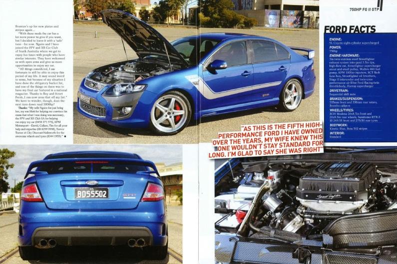 layouts and a great article that showcases his love and passion for the Fords that have