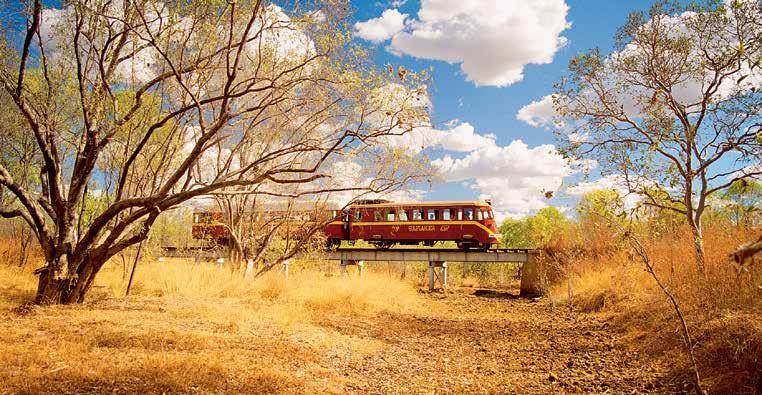 Gulflander Take a journey through frontier country from Normanton to Croydon as you step aboard the iconic Gulflander.