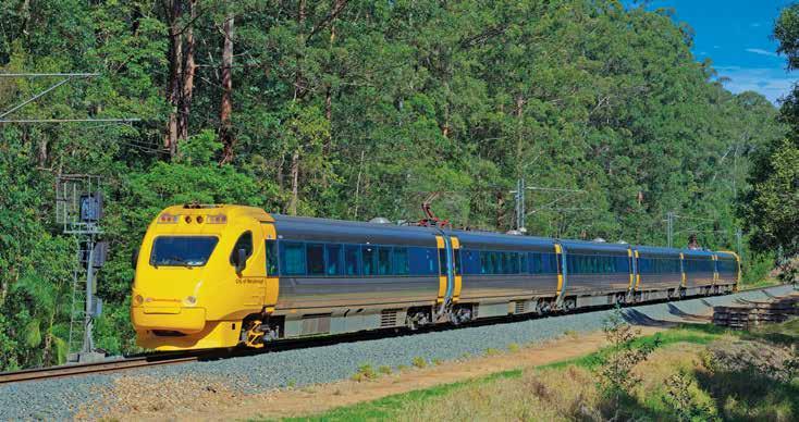 Tilt Train RAIL EXPERIENCES TILT TRAIN The Tilt Train is a high speed electric train which travels between Brisbane and Rockhampton, offering you a smooth and comfortable ride.