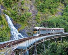Travel through dramatic scenery changes from the wet tropics of the Kuranda range to the vast, rugged Savannah Country as you experience a unique rail journey.