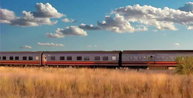 Spirit of the Outback RAIL EXPERIENCES SPIRIT OF THE OUTBACK The perfect Outback Queensland experience begins on board the Spirit of the Outback, a journey through ever-changing scenery and rugged