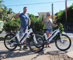 Circumnavigate Rarotonga with ease using a combination of standard cycling, pedal assist up to 35kph, or the electric mode.