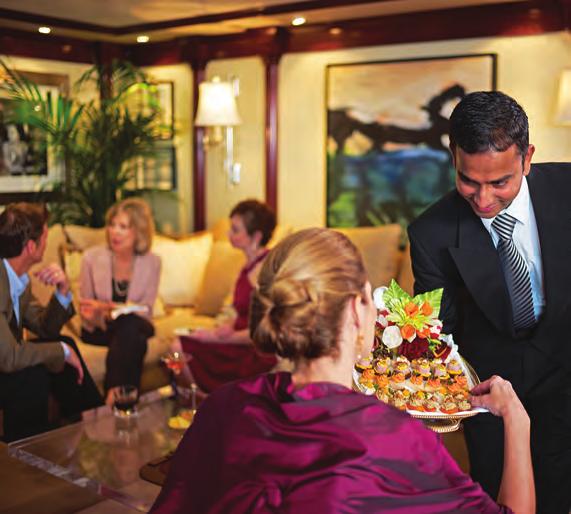 Have WRAP YOURSELF IN LUXURY Of all the pleasures o board, perhaps oe is as comfortig as your luxurious suite or stateroom.