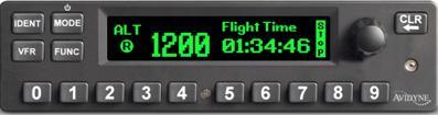 ADDITIONAL FUNCTIONS FLIGHT TIMER The Flight Timer (labelled Flight Time ) records the time for which the transponder has been powered on and operating in flight mode either ON or ALT.