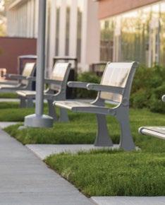 CANOPY SEATING Lightweight and stylish, the canopy bench series