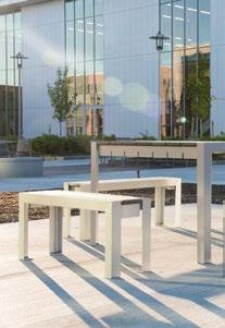 Wynne style picnic tables are offered in a number of styles and can be surface-mount, embedded-mount or freestanding.