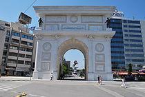 The arch is 21 meters in height, and cost EUR 4.4 million.