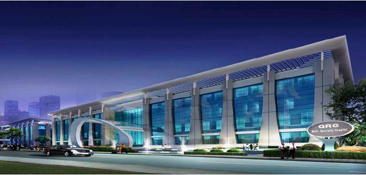 QRG Hospital at Faridabad. M/s. C.P.KUKREJA ASSOCIATES. M/s. Hectafine Alusystem India Ltd.