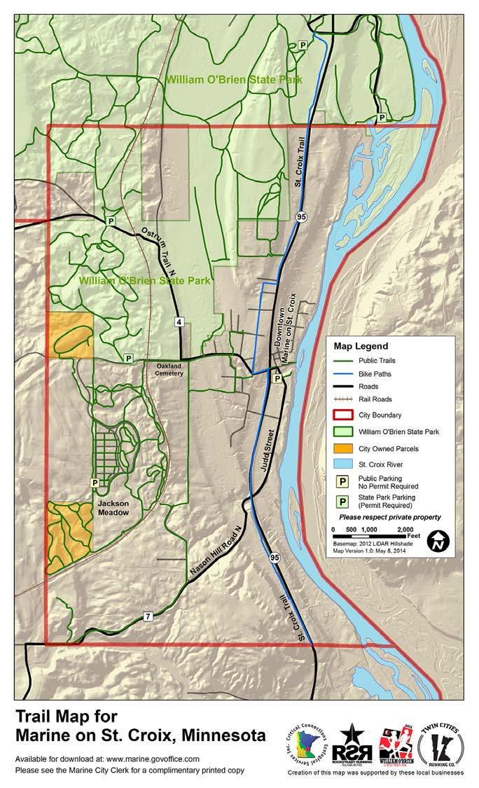 Trail map Project will consider