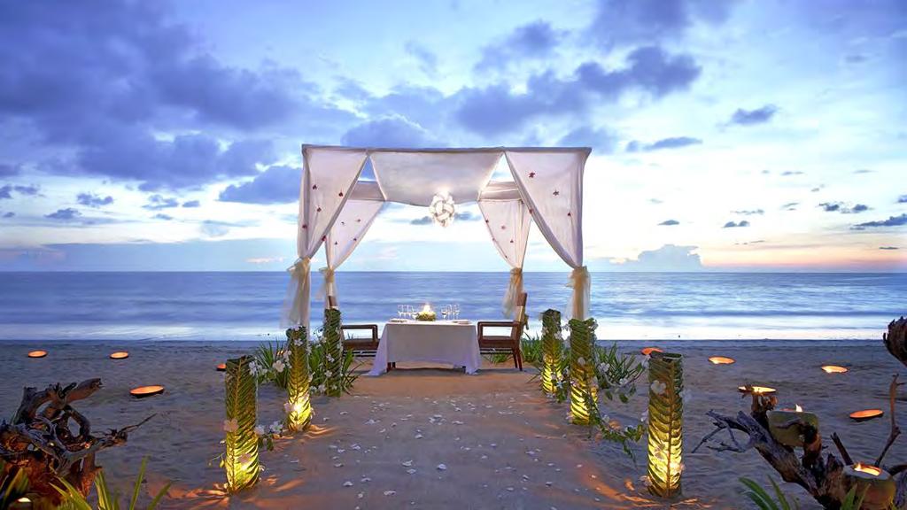 Romantic Dinner by the Beach Enjoy the beautiful ambience of private