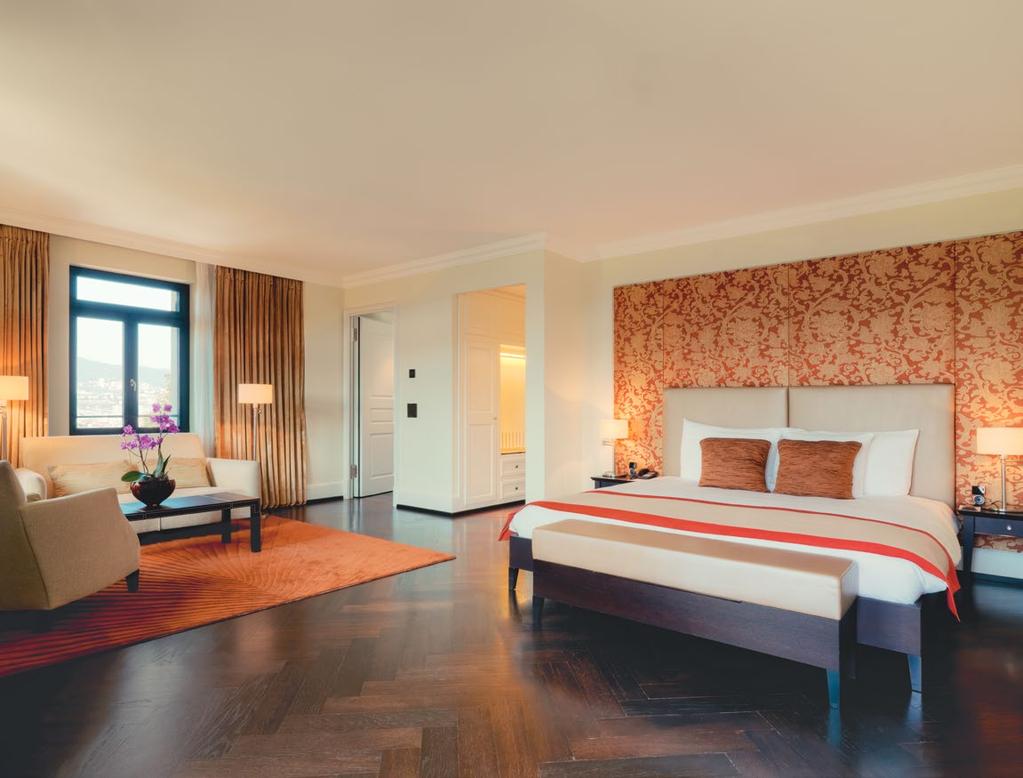 Junior Suites in the Main Building The parquet flooring creates a historic feel, and the
