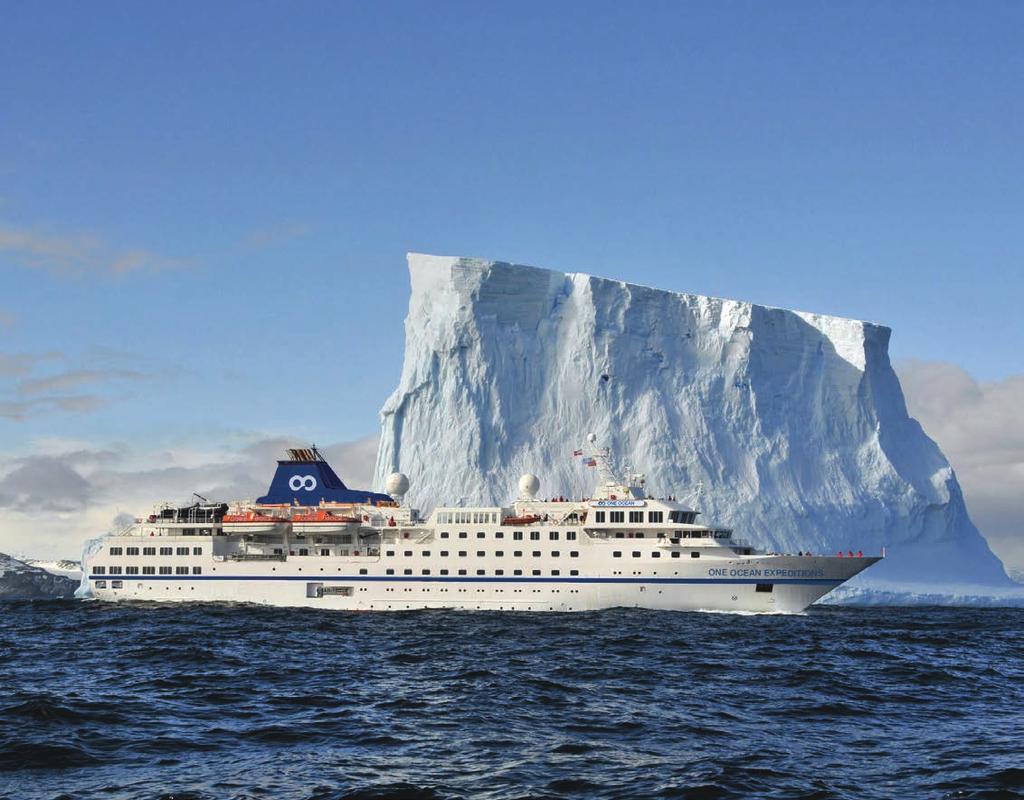 THE RIGHT SHIP = THE BEST EXPERIENCE RCGS Resolute RCGS Resolute offers exceptional onboard facilities and provides an ideal platform for expedition cruising in remote locations such as the North