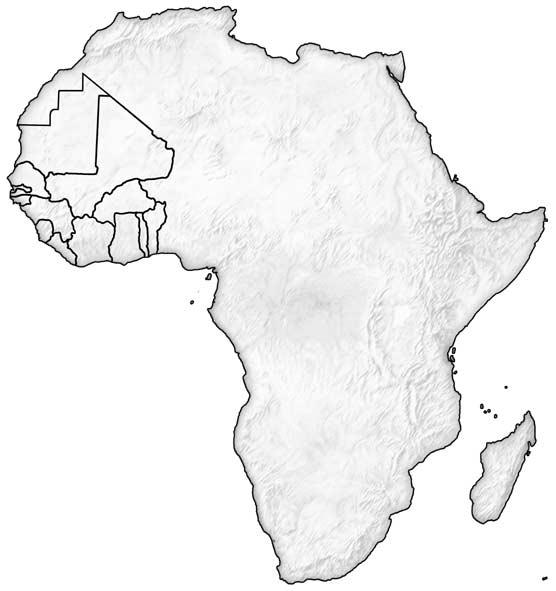 These are the countries of West Africa today, which once made up the ancient Mali or Manding Empire.