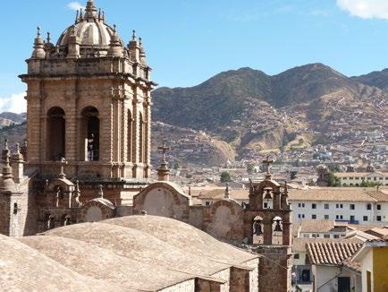 Its stone paved streets hold some Inca-built buildings such as the Koricancha and Andean Baroque style colonial buildings such as the Cathedral and the Jesuit church.