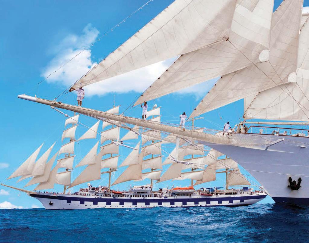 THE PERFECT INCENTIVE No crowds, only 170/227 guests 3-14 night sailings Meeting facilities Guests can help raise sails or just relax Casual, relaxed ambiance True sailing experience International