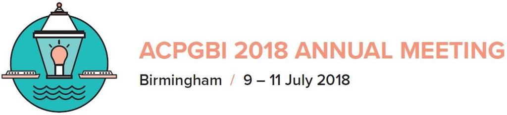 ACPGBI 2018 BIRMINGHAM Accommodation Booking Information CONTENTS BOOKING INFORMATION... 2 KEY INFORMATION & DATES... 2 Contact details for assistance:... 2 TERMS & CONDITIONS.