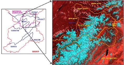 Figure 1. Location map of Chenab, Parbati and Baspa basins, Himachal Pradesh (HP). 70 Table 1.