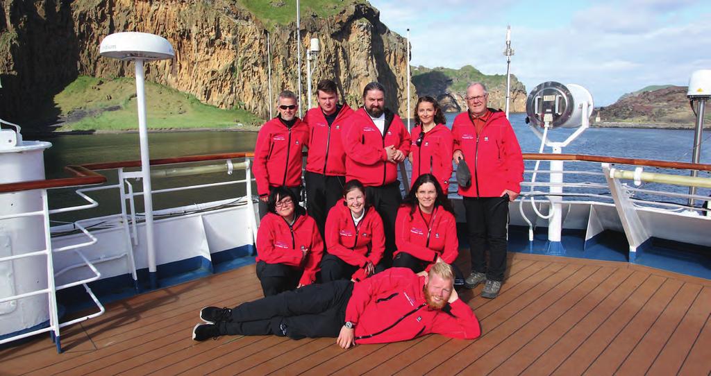 Expedition team in 2016 Greetings from the OCEAN DIAMOND! The perfect cruise needs the perfect crew!