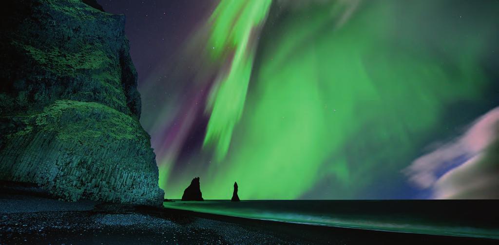 NORTHERN LIGHTS AND WHALES Mystical Northern Lights Experience Iceland on Land and Sea Get to know the island of fi re and ice in autumn on this special journey that gives the opportunity to witness