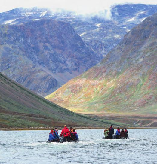 Greenland Zodiac Rides A special feature of our cruises is excursions and landings with our trusty Zodiacs.
