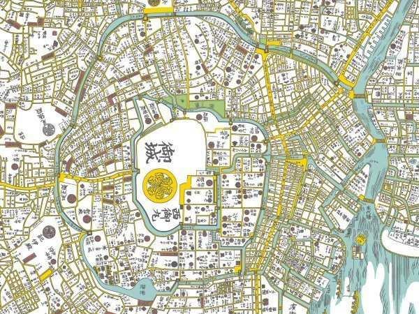 Tokyo City Map (Edo Period