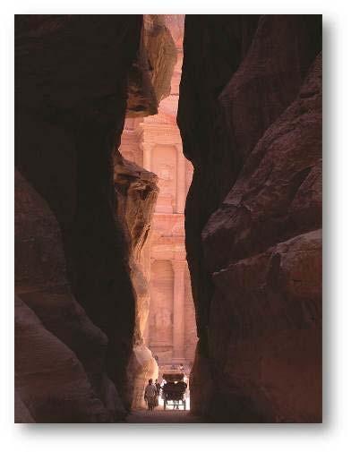 PETRA The ancient rose red city of Petra is a Nabataean capital carved in red sandstone.