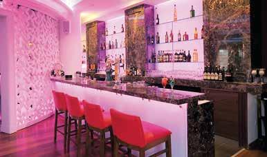 Gastronomy BARS Cool drinks and hot shows The hotel s main indoor bar with terrace is the classic