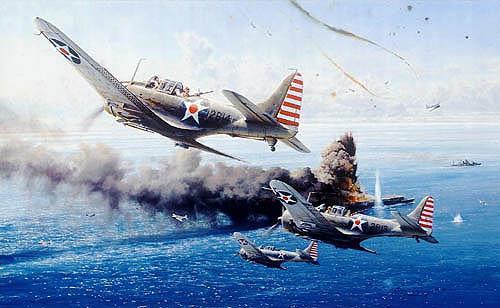 lost about ½ their planes and an aircraft carrier Battle = a draw but it kept Japan from invading Australia Japan