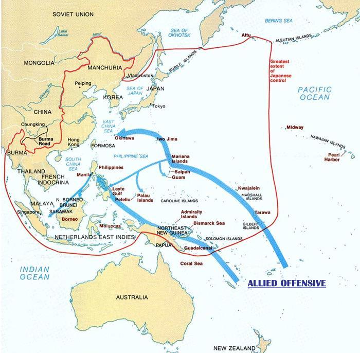 WWII in the Pacific New U.S.