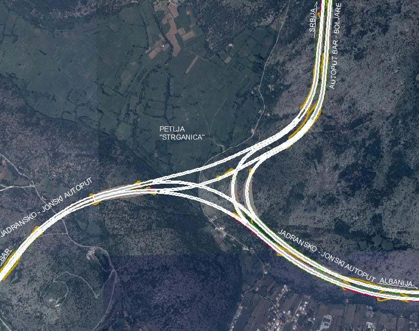Project Highlights Conceptual Design Solution of Intersection of Two Highways: Adriatic Ionian and Bar Boljare, in area of Strganica, and area of Smokovac Investor reference Municipality Podgorica,