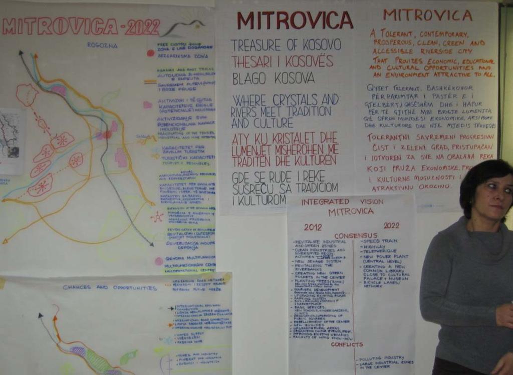 Making Mitrovica Better Page 11 M ITROVICA TOMORROW FINAL PRESENTATION The final presentation of the workshop was held at the Macedonian Centre for International Cooperation (MCIC) and the visual