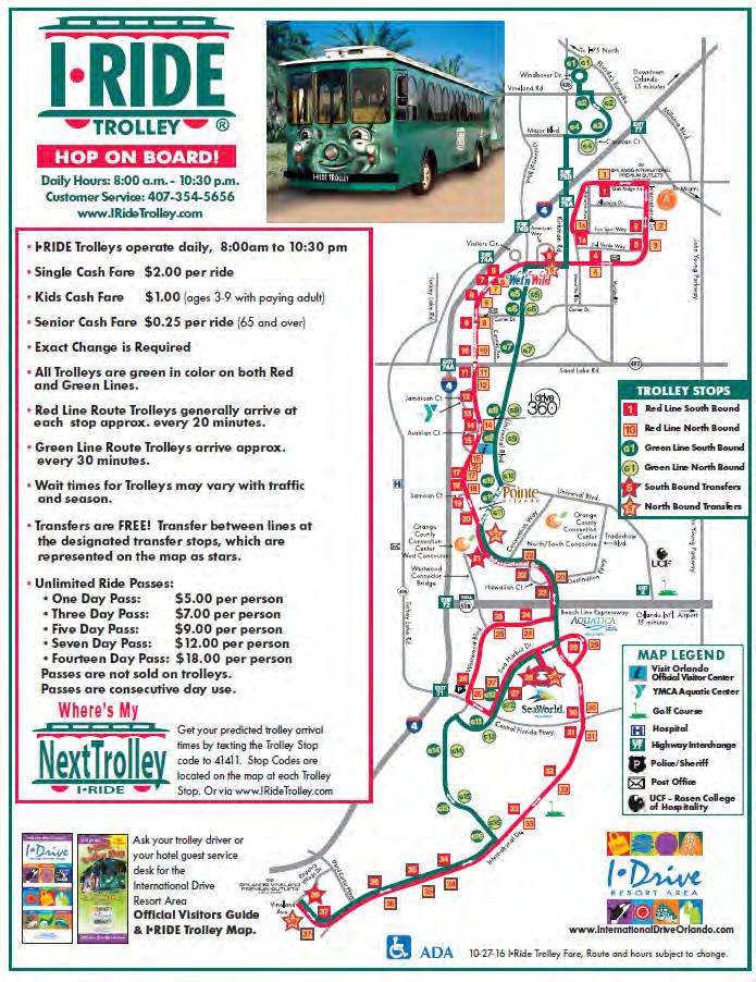 The trolley offers single-trip passes for $2.00 ($1 for children and $0.25 for senior citizens) and daily passes for $5.00. Visitors can also get extended passes lasting 14 days for $18.