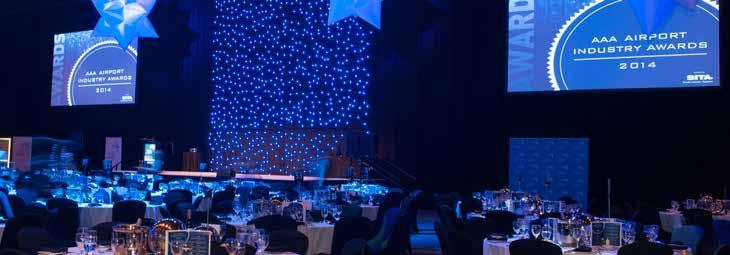 AAA NATIONAL AIRPORT INDUSTRY AWARDS AND GALA DINNER WEDNESDAY 14 OCTOBER 2015 GOLD SPONSOR $15,000 Acknowledgment at the National Airport Industry Awards Dinner Signage displayed at the National