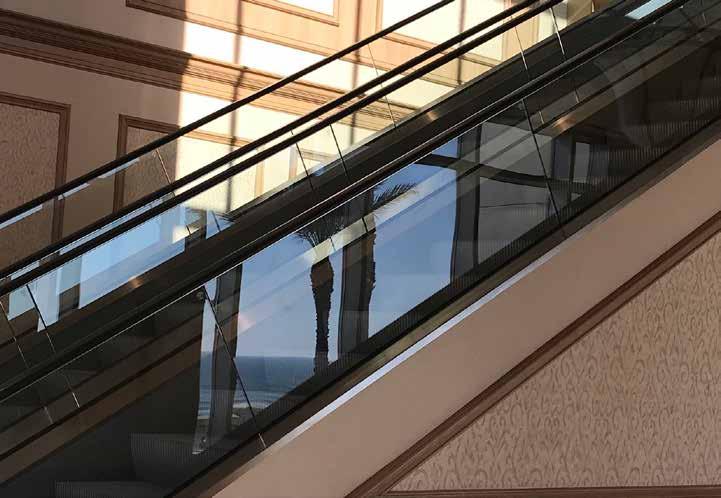 Escalator glass panel 6 wide by 22 Window Cling 11 $2500 G Registration