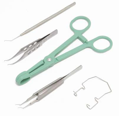 l Safety - Reduced risk of cross contamination SC24 SC61 Neonate Scleral Depressor Hammer shape Needle Holder Curved, 6mm delicate jaw.
